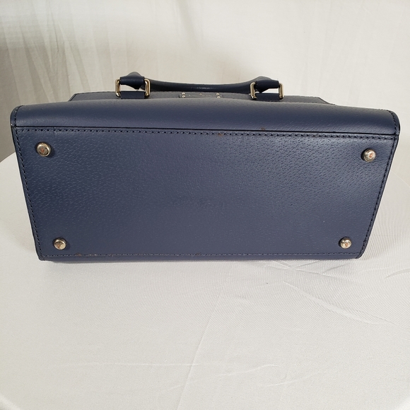 Kate Spade Navy Leather Handbags with Zipper Closure - Picture 4 of 8